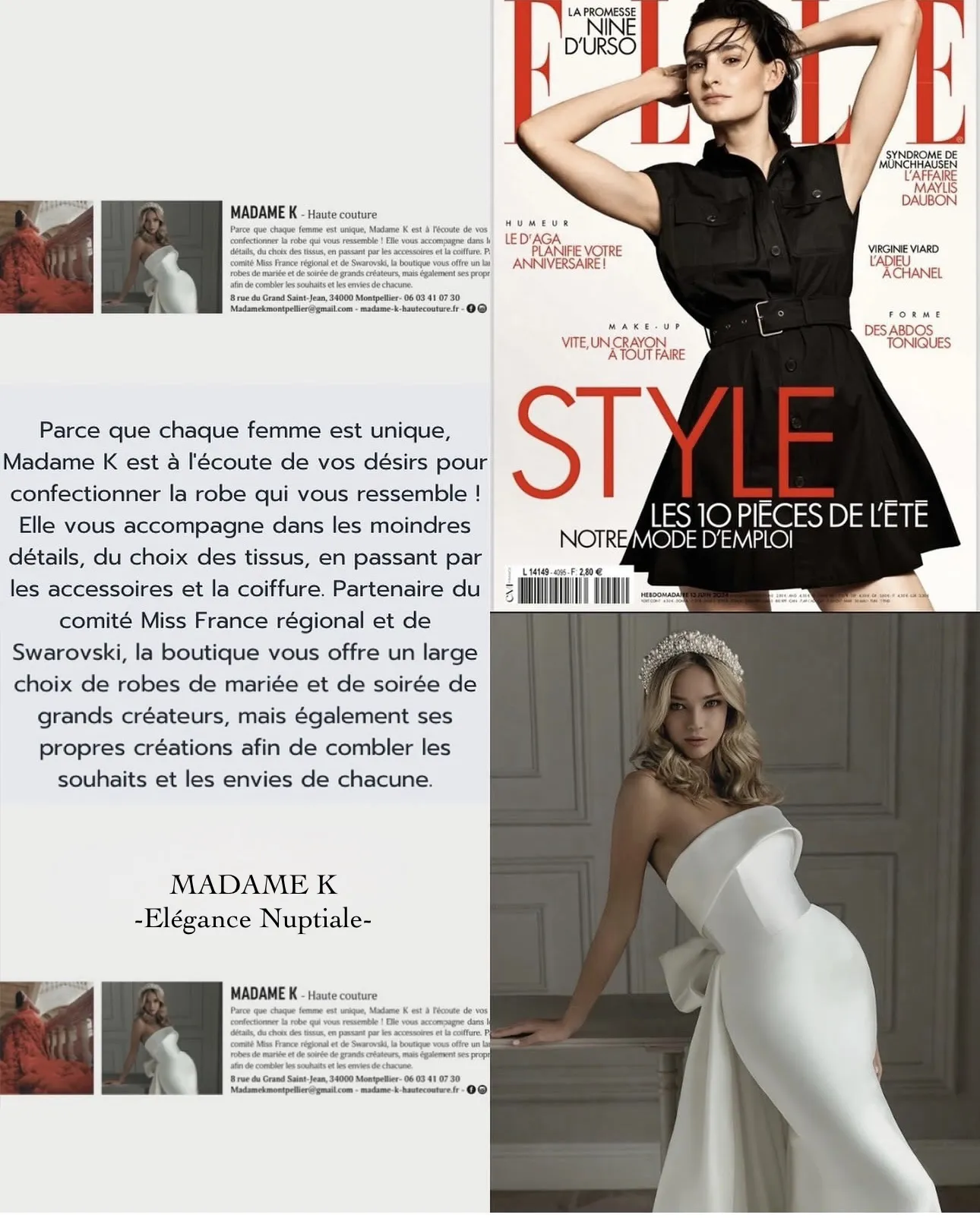 madame k vu dans le magazine elle